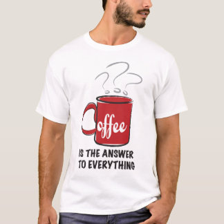 T-shirt Humour café