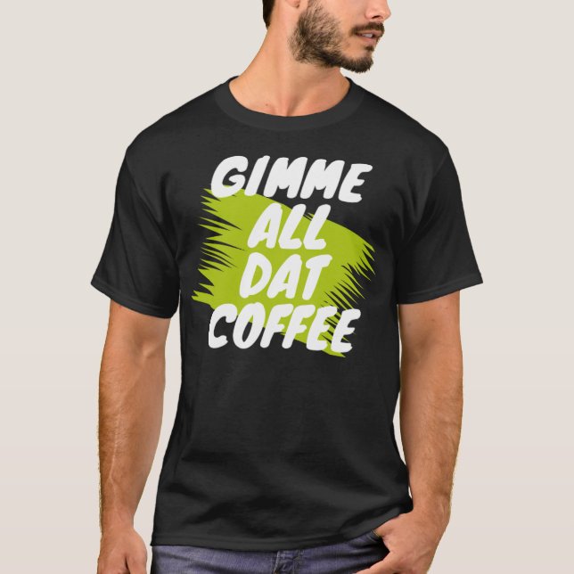 T-shirt humour café junkie café (Devant)