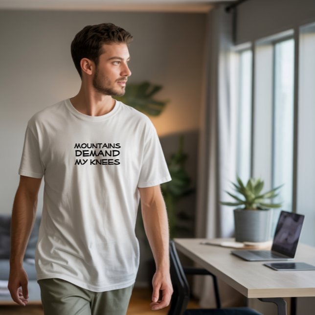 T-shirt Humour camping randonnée noir (Créateur téléchargé)