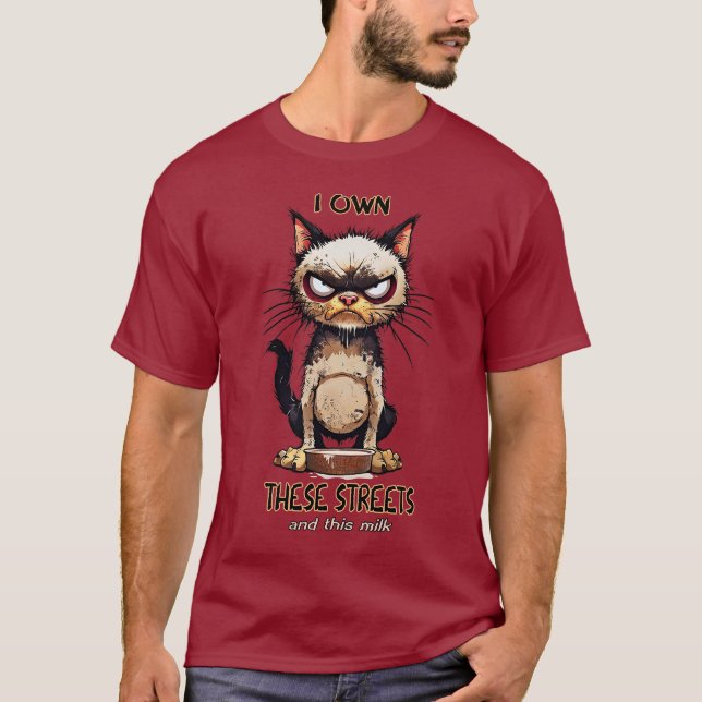 T-shirt humour chat (Devant)