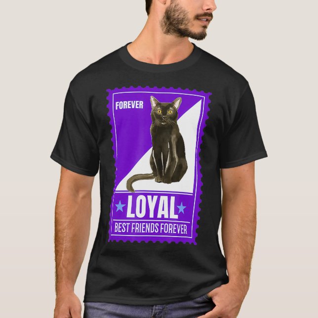 T-shirt Humour Chat Bombay Kitty Citation Forever Timps Co (Devant)