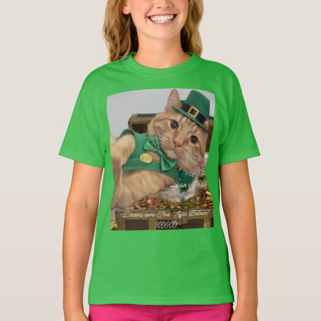 T-Shirt Humour Chat Irlandais (Devant)