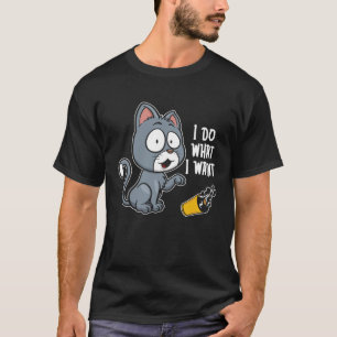 T-shirt Humour Chat Sarcastique Rude Snarky Sarcasm Je fai
