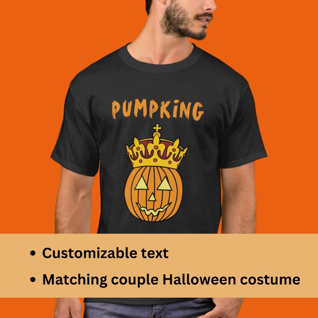 T-shirt Humour Citrouille King Couple Costume d'Halloween (Créateur téléchargé)