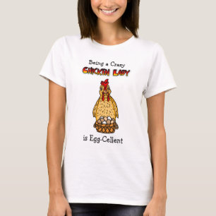 T-shirt Humour dame poule drôle