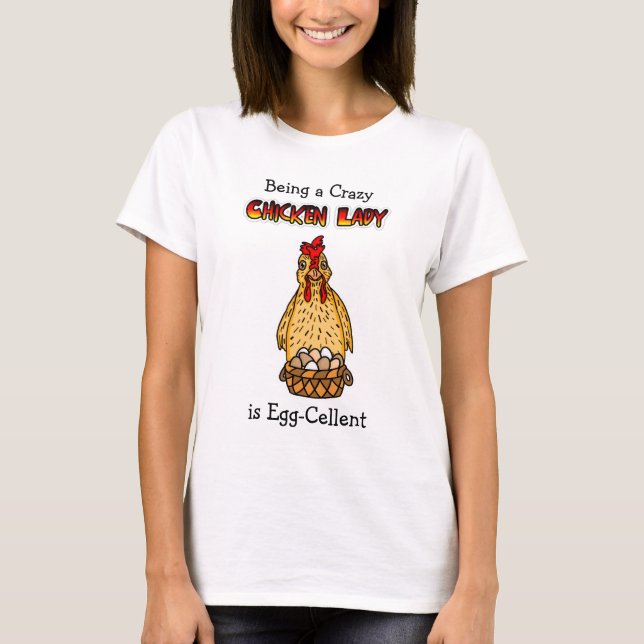 T-shirt Humour dame poule drôle (Devant)