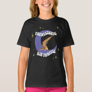 T-shirt Humour d'aviation Lune Ptérodactyle Drôle