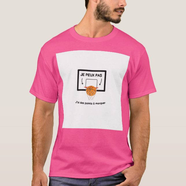 T-shirt Humour de basket-ball (Devant)