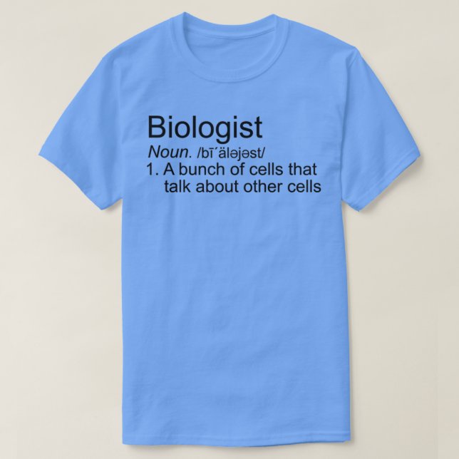 T-shirt Humour de biologie (Design devant)