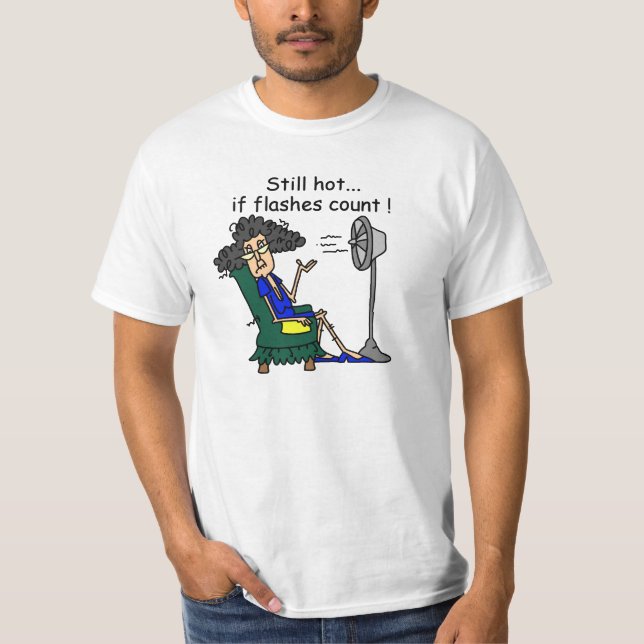 T-shirt Humour de bouffée de chaleur (Devant)