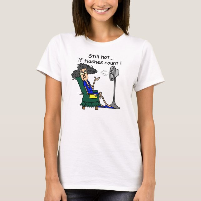 T-shirt Humour de bouffée de chaleur (Devant)