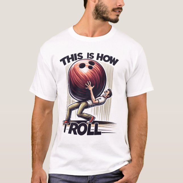 T-shirt Humour de Bowling (Devant)