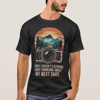 T-shirt Humour de caméra de photographie vintage pour phot