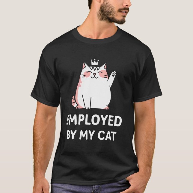 T-shirt Humour de chat mignon (Devant)