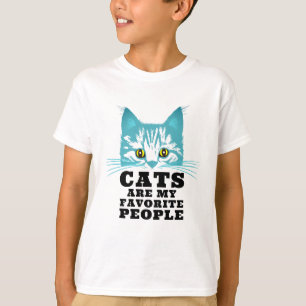 T-shirt Humour de chat moderne sarcasme typographie noire
