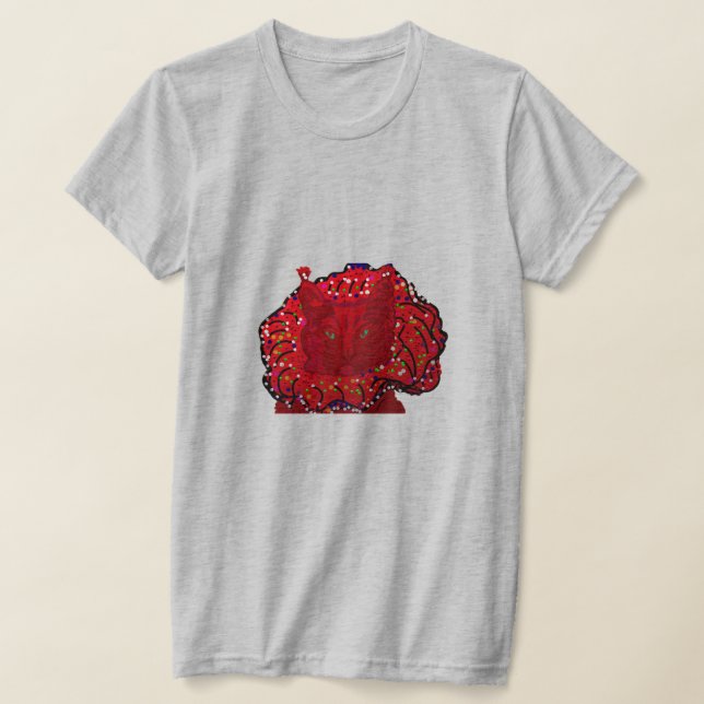 T-shirt Humour de Chat Rouge (Poser)
