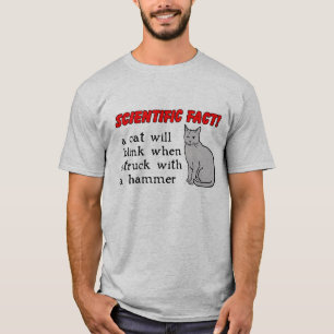 T-shirt Humour de chemise amusant de marteau de chats
