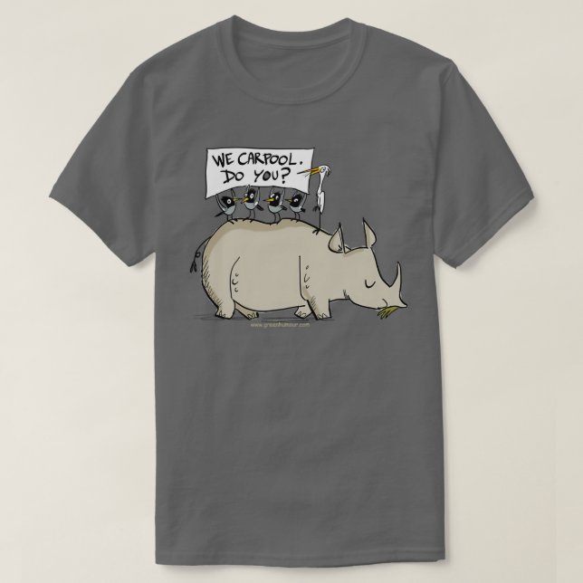 T-shirt Humour de covoiturage (Design devant)