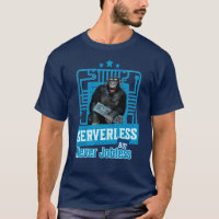 Humour de développeur singe drôle sans serveur