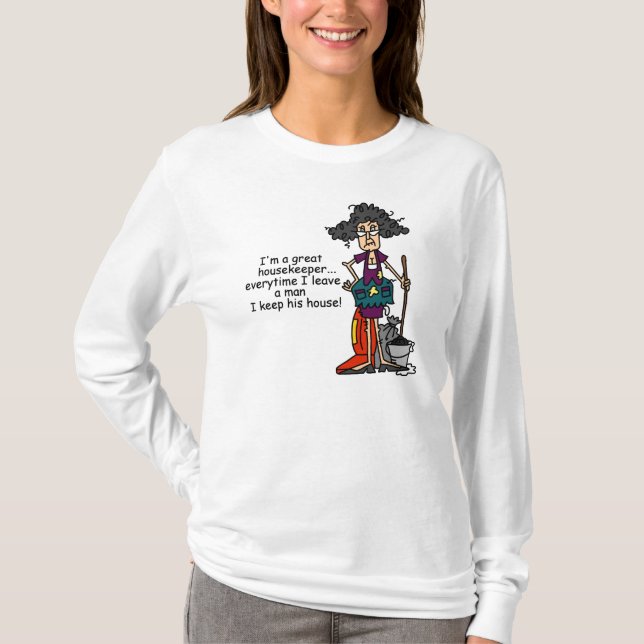 T-shirt Humour de femme de charge (Devant)