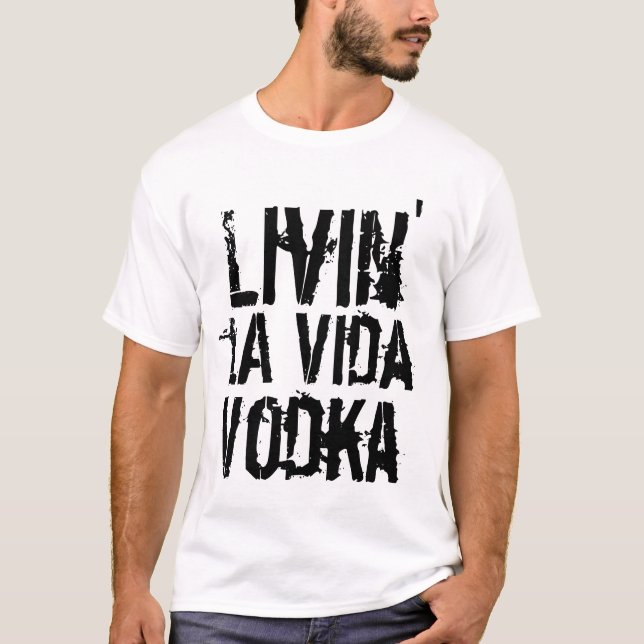 T-shirt humour de fête à la vodka (Devant)