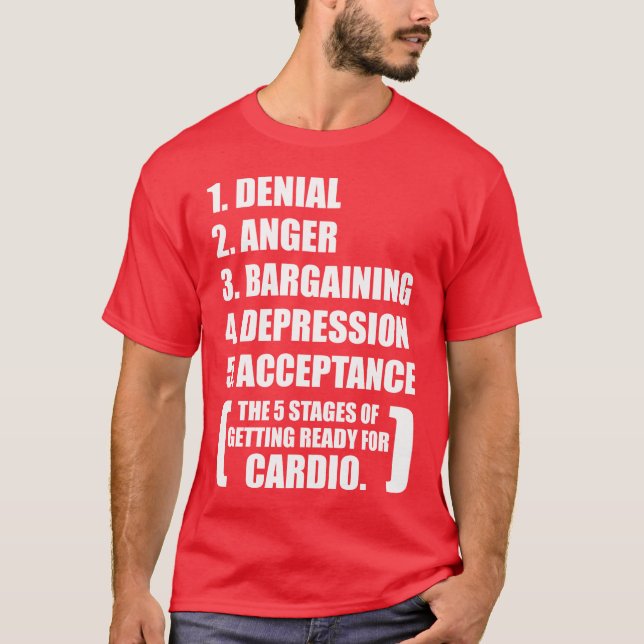 T-shirt Humour de gym - Cardio (Devant)