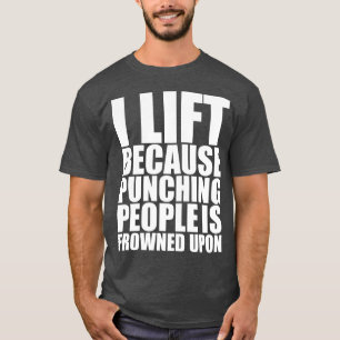 T-shirt Humour De Gymnastique Je Souleve Parce Que Le Punc