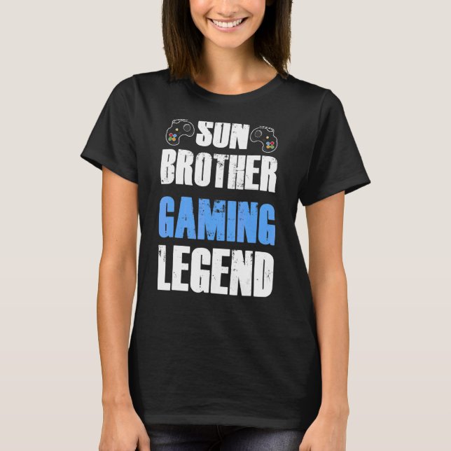 T-shirt Humour de jeu de légende de son frère (Devant)