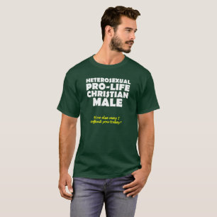 T-shirt Humour de la chemise chrétienne masculine de la pr
