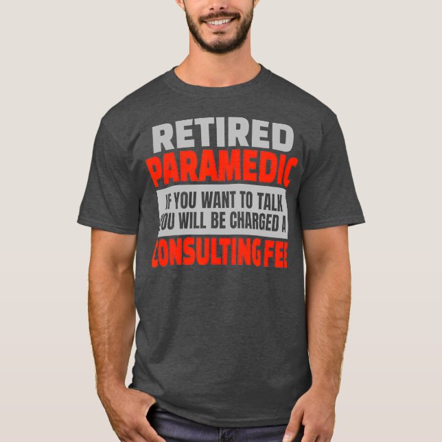 T-shirt Humour de la partie de retraite de Paredic Funny (Devant)