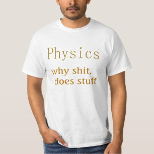 T-shirt humour de la physique