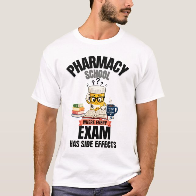 T-shirt Humour de l'école de pharmacie (Devant)