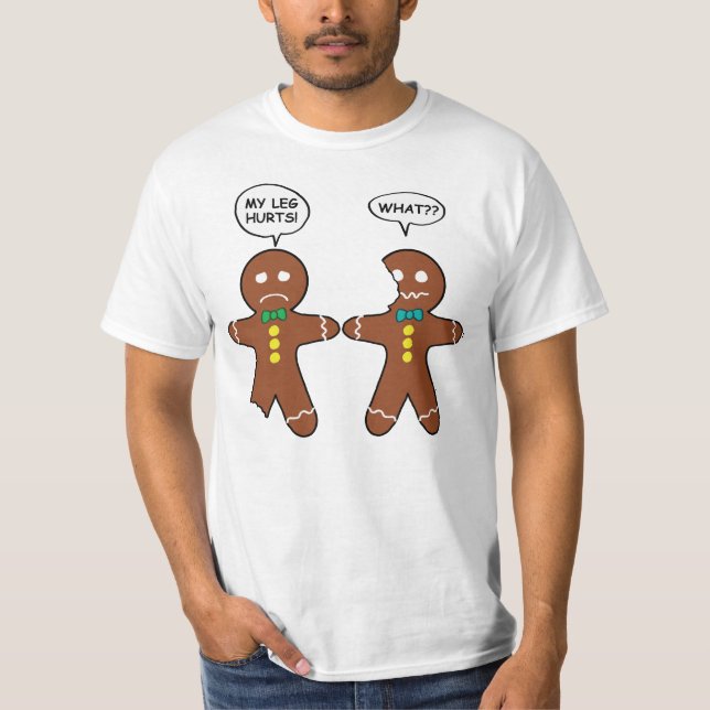 T-shirt Humour de Noël des biscuits en pain d'épice (Devant)