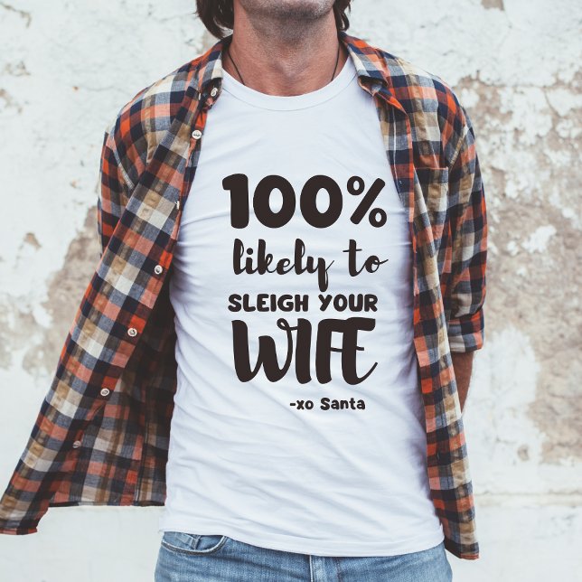 T-shirt Humour de Noël Naughty Père Noël (Créateur téléchargé)