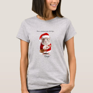T-shirt Humour de Noël pas une créature remuait la souris