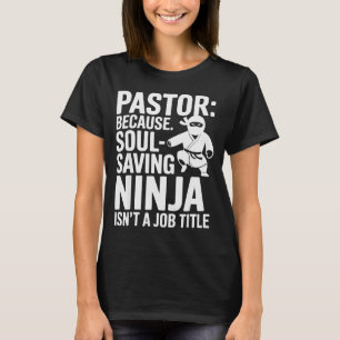T-shirt Humour de pasteur drôle humour chrétien foi leader