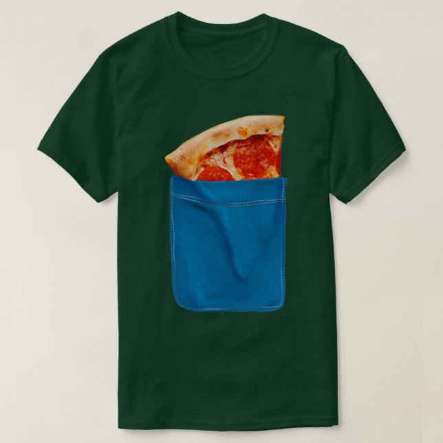 T-shirt Humour de poche à pizza tendance 33495680 (Design devant)