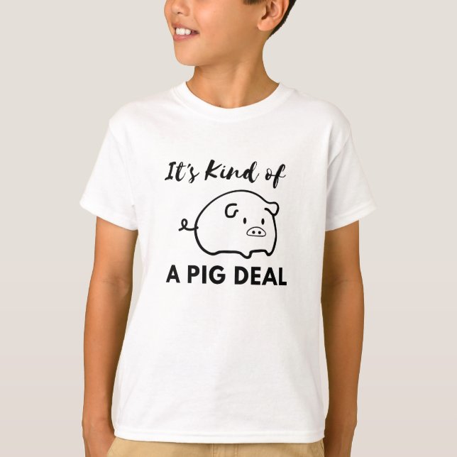 T-shirt Humour de porc : C'est un gros contrat (porc) (Devant)