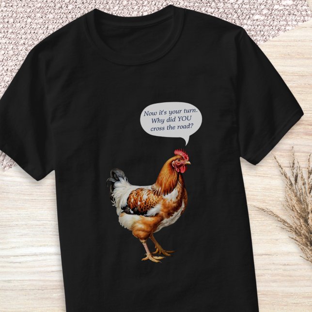 T-shirt Humour de poulet amusant légende excentrique ferme (A funny t-shirt with chicken picture and humorous witty caption)