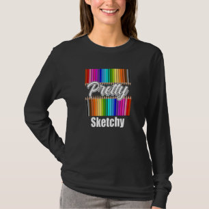 T-shirt Humour de professeur amusant Crayons de couleur as