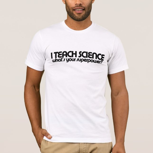 T-shirt Humour de professeur de sciences (Devant)