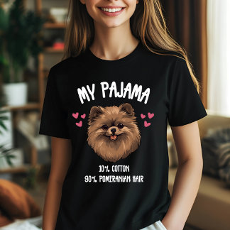 T-shirt Humour de Pyjama Poméranien Lover