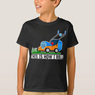 T-shirt Humour de remorquage de pelouse