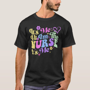 T-shirt Humour de soins infirmiers Son moi Bonjour Je suis