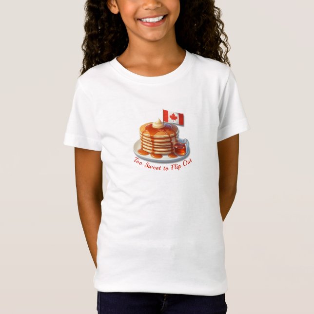 T-Shirt Humour de Thanksgiving Canada | Crêpes d'érable et (Devant)