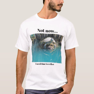 T-shirt Humour de tortue Besoin de refléter le lac Animal