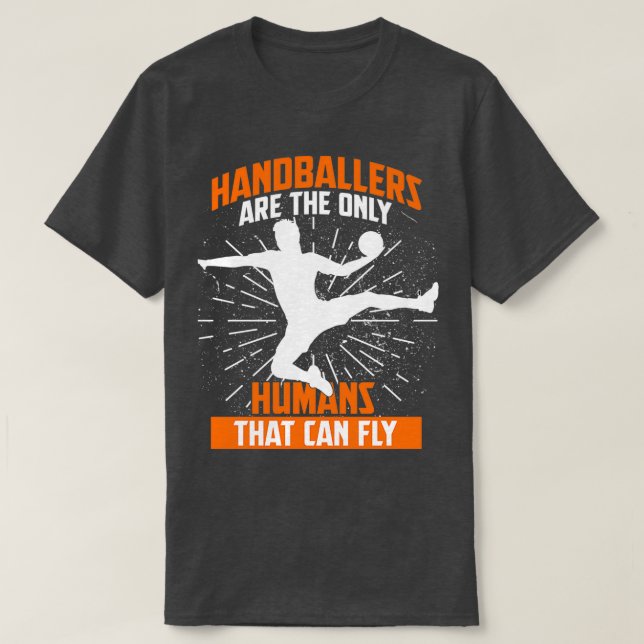 T-shirt Humour de vol Hobby Handball (Design devant)