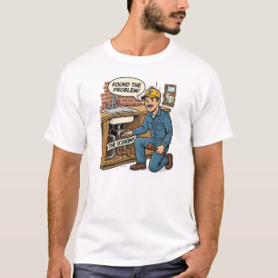 T-shirt Humour Démodé T Shirt Drôle Économie Plombier