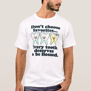T-shirt Humour dentaire de brosse et de soie