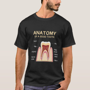 T-shirt Humour Dentiste D'Anatomie Des Dents Pour Orthodon